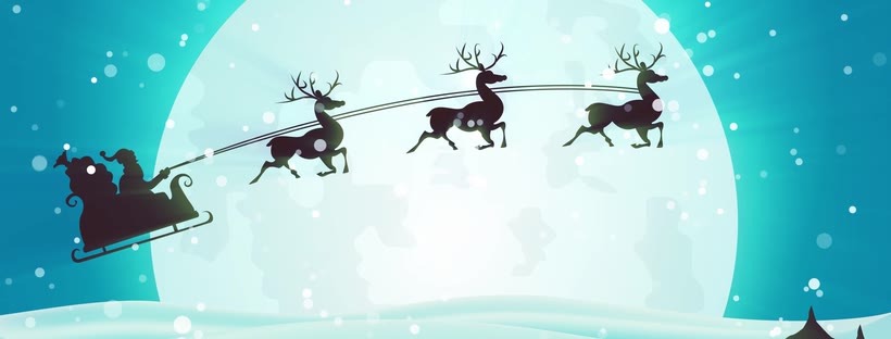Santa Facebook cover photo (Holidays)