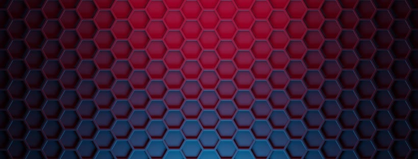 3D hexagonal background Facebook cover photo (3D graphics)