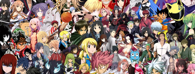 Anime crossover Facebook cover photo (Anime)