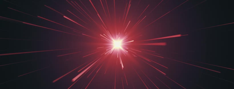 Red rays Facebook cover photo (Art & Design)