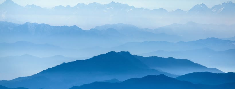 Morning mountains Facebook cover photo (Landscapes)