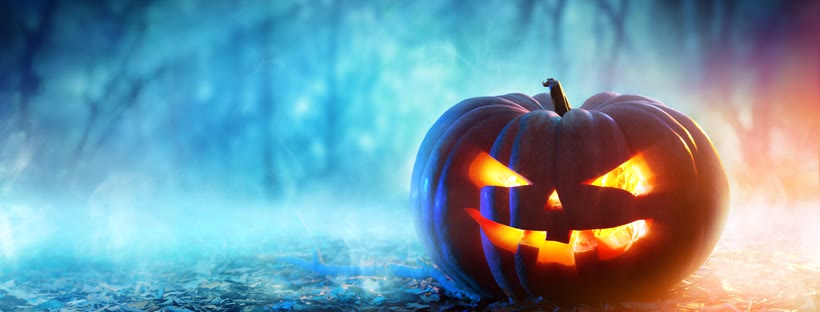 Halloween head Facebook cover photo (Holidays)