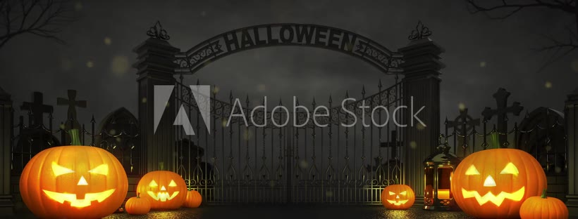 Halloween party Facebook cover photo (Holidays)