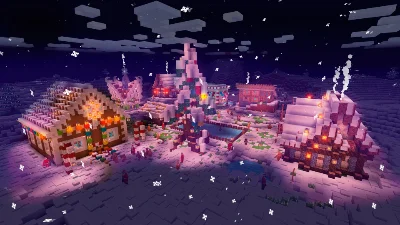 Minecraft Christmas theme of Holidays