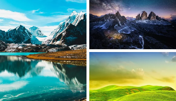 Landscapes themes collections