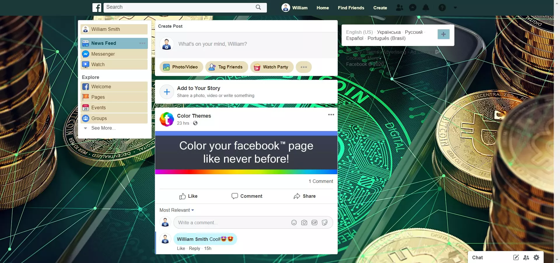 Bitcoin screenshot of Technologies